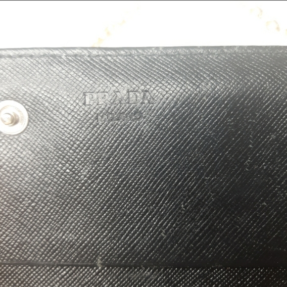 Prada long wallet / Woc with added chain nero - Picture 4 of 9